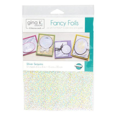 AussieSuperStore Art & Craft Essentials Silver Sequins Gina K Designs Fancy Foils (in 10 colors) Gina K Designs Fancy Foils (in 10 colors) | Craft Foil Papers 011564